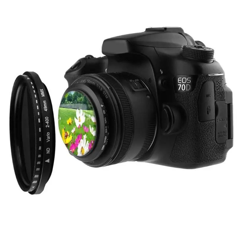49 мм/55 мм/58 мм Fader переменный ND фильтр Регулируемый ND2 к ND400 объектив нейтральной плотности камеры для Canon Nikon дропшиппинг