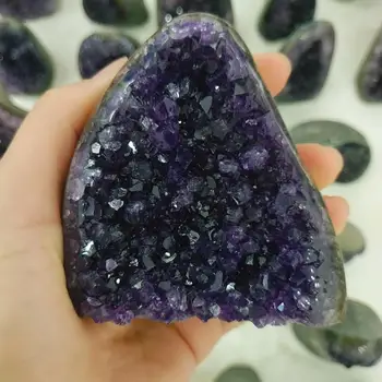 

Natural crystal stone amethyst geode freeform crytsal cluster healing stone home decoration