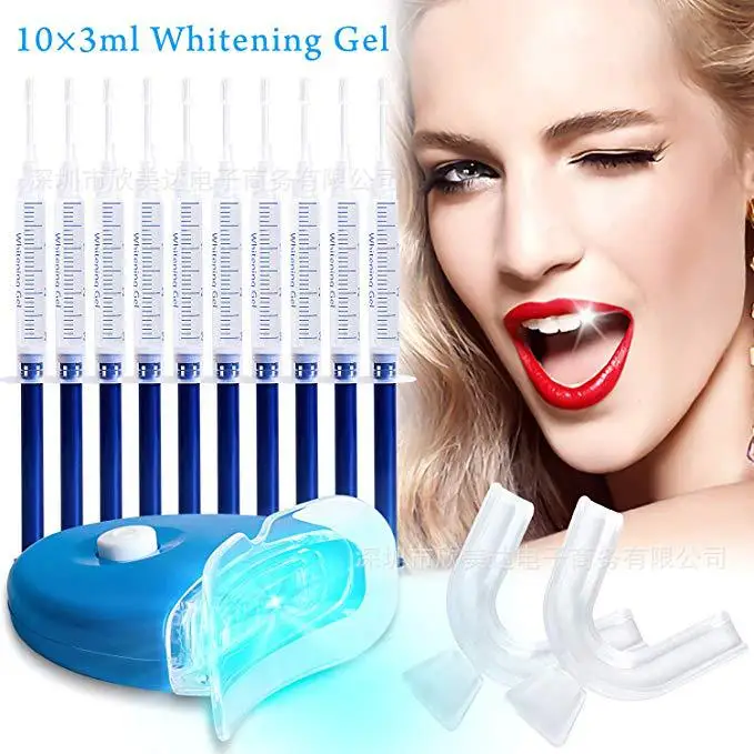 

10 gel Teeth Whitening Kit Professional Peroxide Dental Bleaching System Oral Tooth Whitener Dental Equipment Bright Whitening