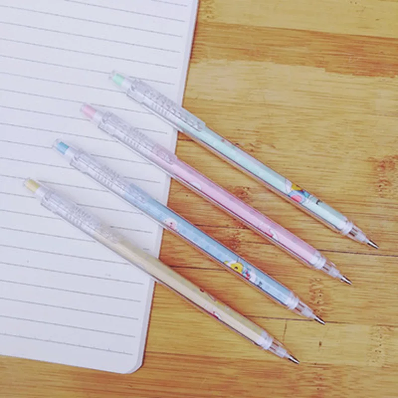 

0.5/0.7mm Mechanical Pencil Cute Automatic Pens For Writing Kawaii Stationery Office School Supplies
