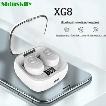 

XG8 TWS Wireless Waterproof and Sweatproof Binaural HD Call HIFI Stereo Noise Cancelling Bluetooth Headset for ios Android