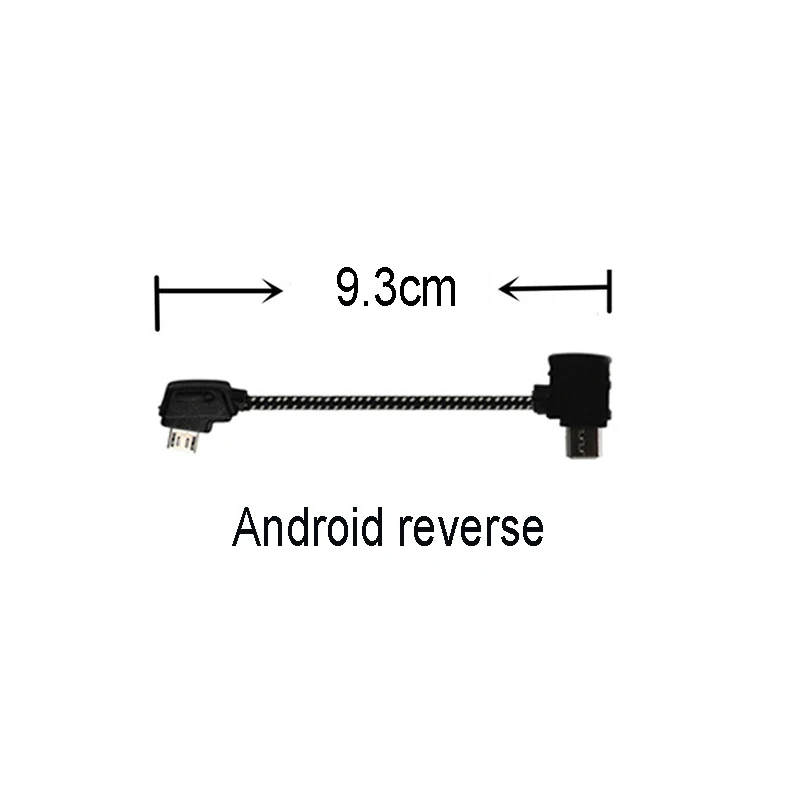 Пульт дистанционного управления кабель для передачи данных для DJI Mavic Mini/Pro/Air/2 провода подключения мобильного планшета передачи Android Micro USB/type-c IOS - Цвет: Android reverse