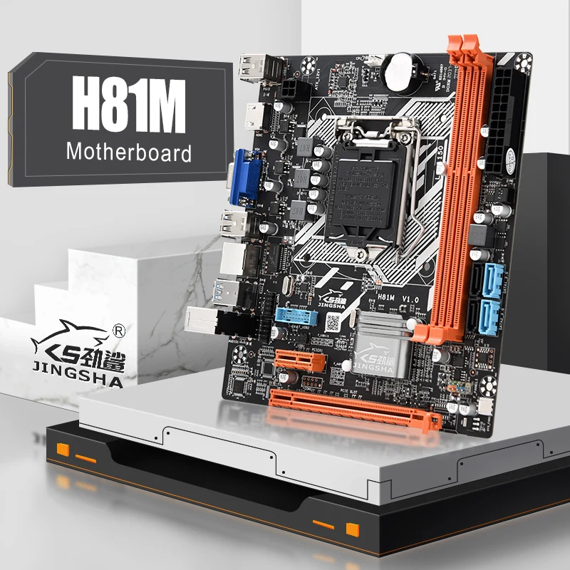 Материнская плата JINGSHA H81M для настольного ПК Intel H81 LGA 1150 разъем SATA 6 ГБ/сек. USB 3 0