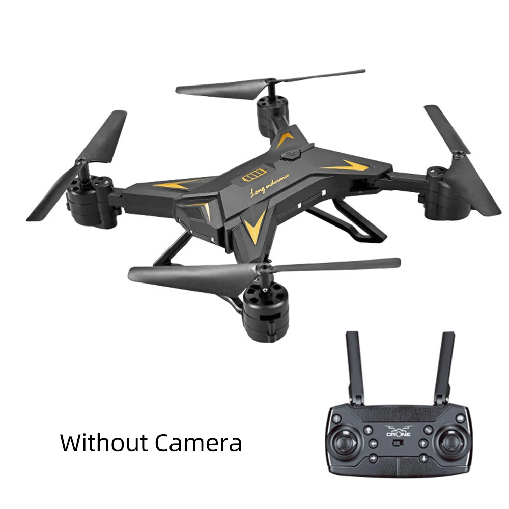 without camera Радиоуправляемый вертолет Дрон с камерой HD камера дроны Wi-Fi FPV Профессиональный складной Квадрокоптер долгий срок службы батареи светодиодный фонарь RTF - Цвет: without camera