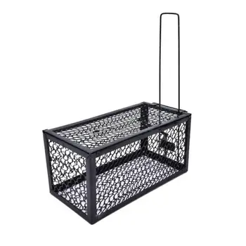 

2 Sizes Double Spring Practical Automatic Lock Mouse Cage Portable Foldable Metal Mice Rat trap Rat Killer For Home