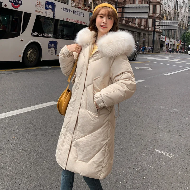 

Photo Shoot 19 Autumn And Winter New Style down Jacket Cotton-padded Clothes Women's South Korea Dongdaemun Mid-length Cotton Co