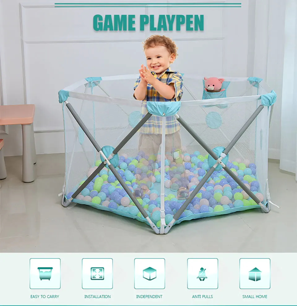 Детский манеж IMBABY, детский манеж, забор для детей, защитный барьер для детей, манеж для новорожденных, игровые шары детский бассейн для младенцев