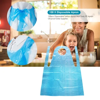 

1 Set Disposable Aprons One-time Use Protection Clothes for Tattoo Beauty Salon Pinafore Home Cooking Baking Waist Bib