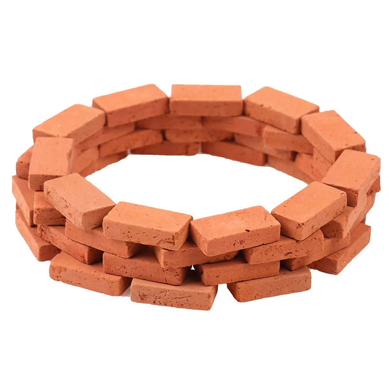 Dollhouse miniature simulation brick diy sand table landscape scenery clay Scenery Buildings Toys 50PCS 1/16