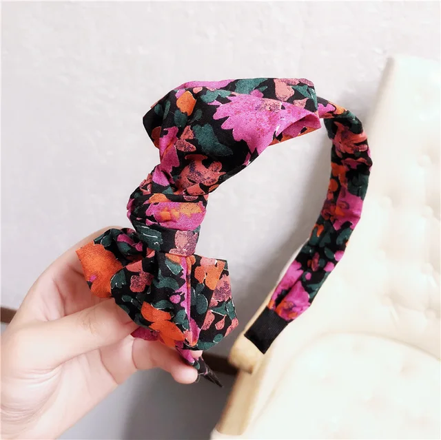 Floral Big Bow  Hairbands  For Women Korea Hair Accessories For Girls Hair Band Hair Bows  Hairband Headbands Desert Camouflage