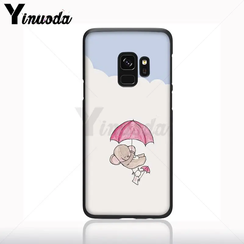 Kartun Little Pangeran Gajah Silicone Phone Case Shell untuk Samsung Galaxy S10plus S9 S8plus S10E A50 A10 A70 Kasus Ponsel