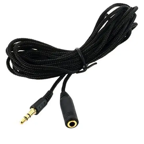 Useful 3M 10ft Black 3.5mm Interface Jack Female to Male Headphone Stereo Audio Extension Cable Cord Удлинительный