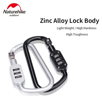

Naturehike Type D Password Lock Travel Luggage Mulitfunction Key Buckle Backpack Lock Outdoor Cabinet Lock Key Buckle