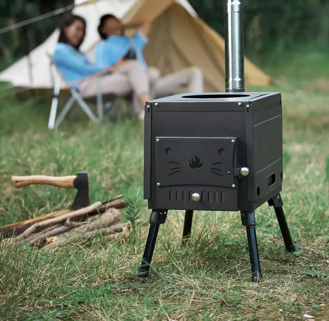 camping mini wood stove