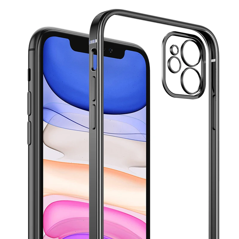 Ультратонкий Прозрачный чехол для телефона IPhone 11 X силиконовый мягкий накладка Pro