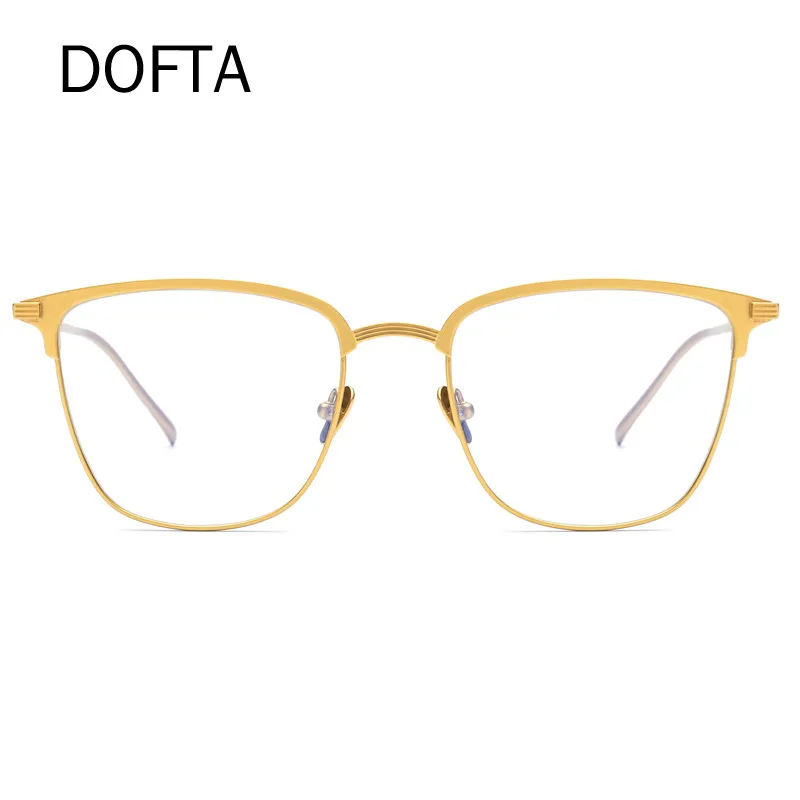 DOFTA Pure B титановые очки, оправа для женщин, квадратные очки по рецепту, очки, Ретро стиль, близорукость, оптические очки для мужчин 7026