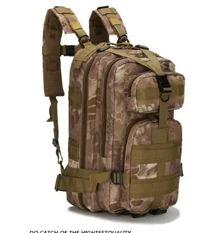 10Python pattern mud Открытый военный рюкзак 1000D нейлон 30L водонепроницаемый тактический рюкзак спортивный Кемпинг Туризм треккинг Рыбалка Охота сумки - Цвет: 10Python pattern mud
