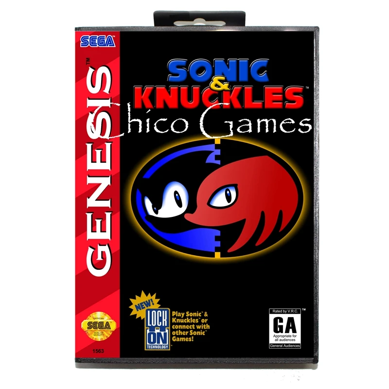 Sega MD игровая карта-Звуковая и костяшки США Обложка для sega megadrive консоль 16 бит