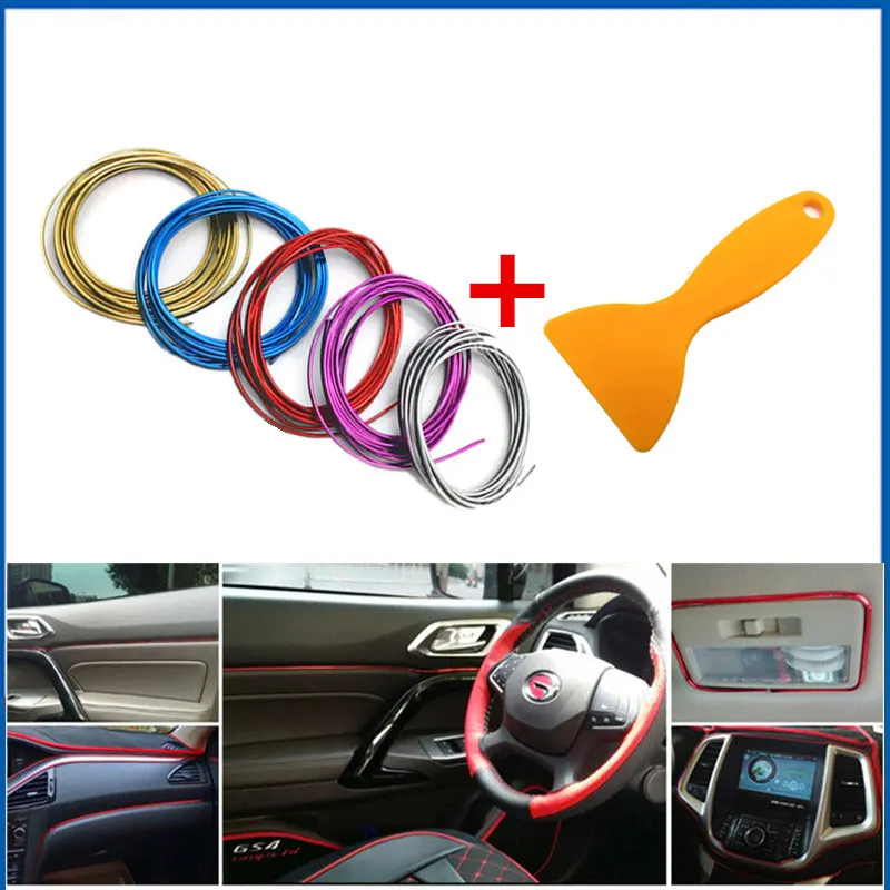 5 м аксессуары для уплотнения автомобиля стайлинг внутреннее и внешнее украшение