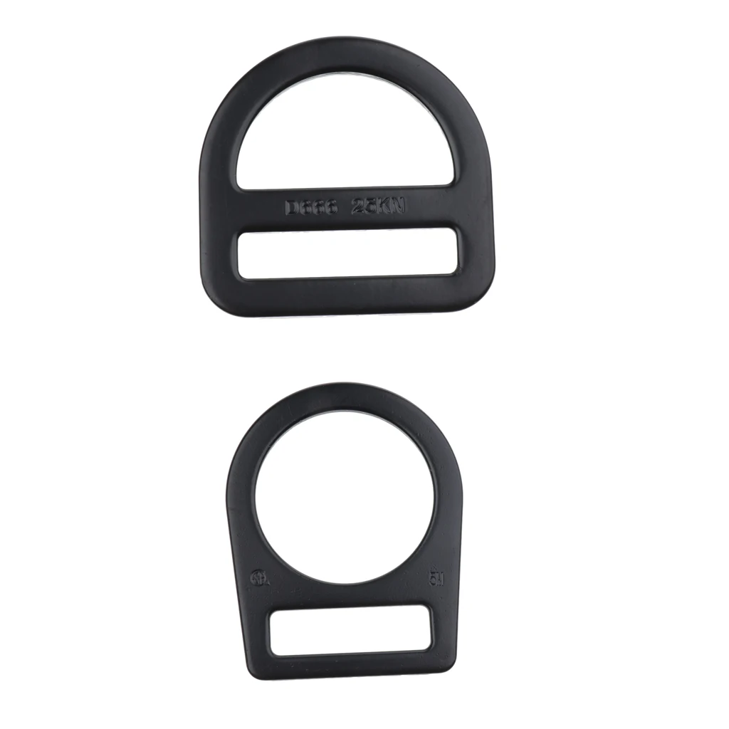 Outdoor Safety Harness Buckle Slotted D Ring Hardware for Climbing Arborist Climbing Accessories