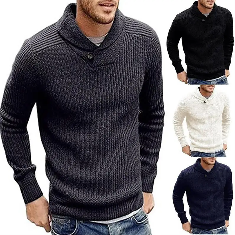 ^*Best Offers OLOEY 2019 Autumn Winter Sweater Cardigan Men Brand Casual Slim Sweaters Male Warm Thick Hedging Turtleneck Sweater Men S-2XL