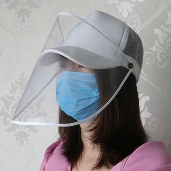 

Transparent Protective Cap Detachable Powder Wind Sand Mask Anti-UV Multi-Function Protective Cap Coronary Protective Cap