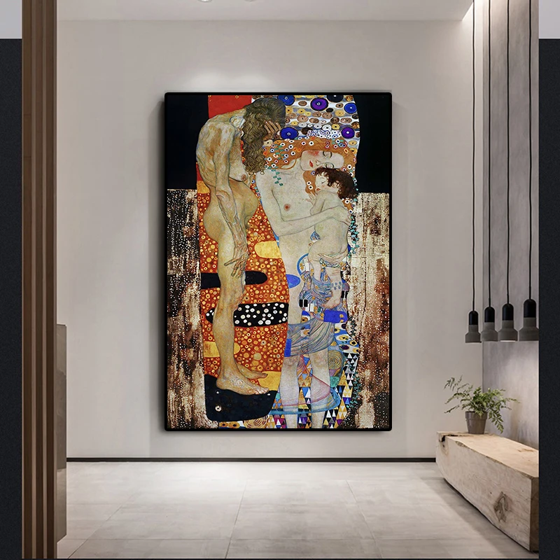 Постеры Gustav Klimt с изображением трех женщин возраста картины постеры принты