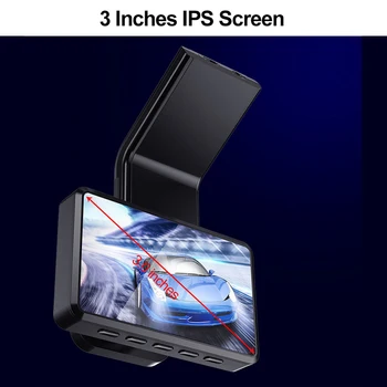 

Driving Recorder Dural 1080P Cameras HD 3inch Screen Driving Monitor Auto Rear View Camera Vehical Car Cam Of Mirror Recorder