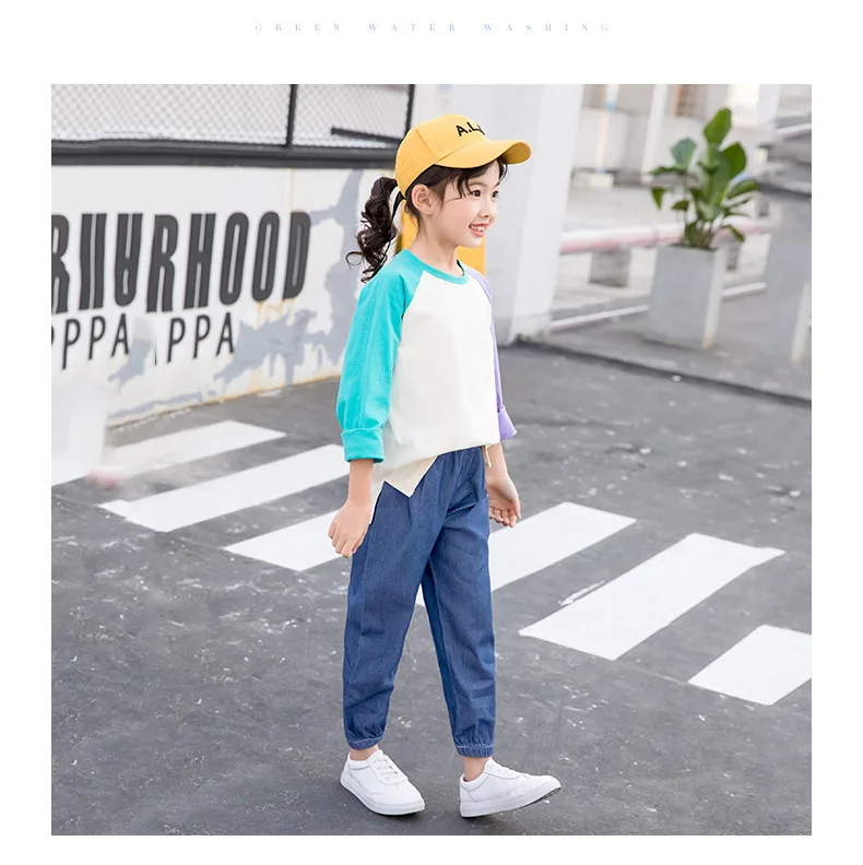 New Products Hot Selling Baby Anti Mosquito Pants Summer Trousers Thin Casual Breathable Tencel Children Cowboy Anti Mosqui