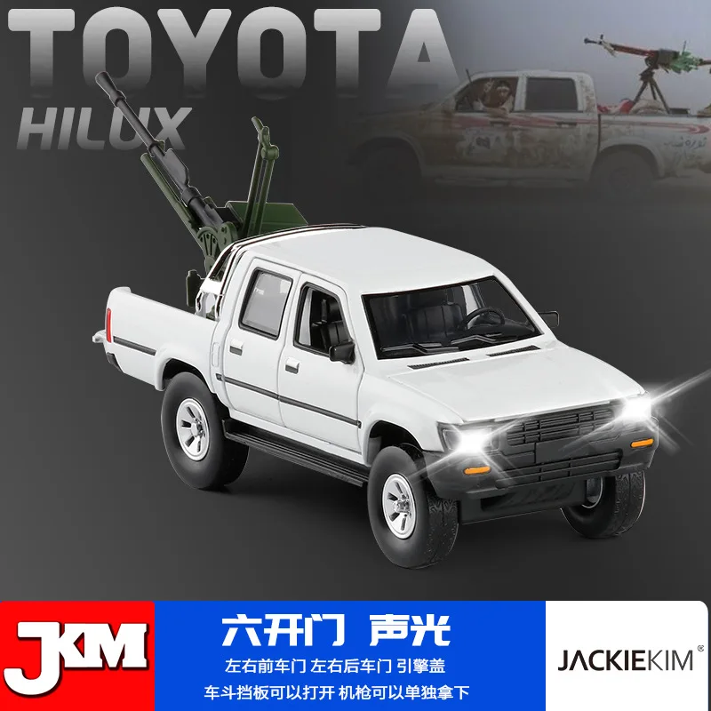 JK1/32 звукосниматель Lux морской внедорожник Ближний Восток колесницы талибаны, модель автомобиля из сплава, звук и светильник, игрушка
