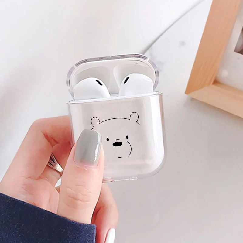 Чехол с мультяшным рисунком для Apple Airpods1/2 чехол роскошная простая забавная