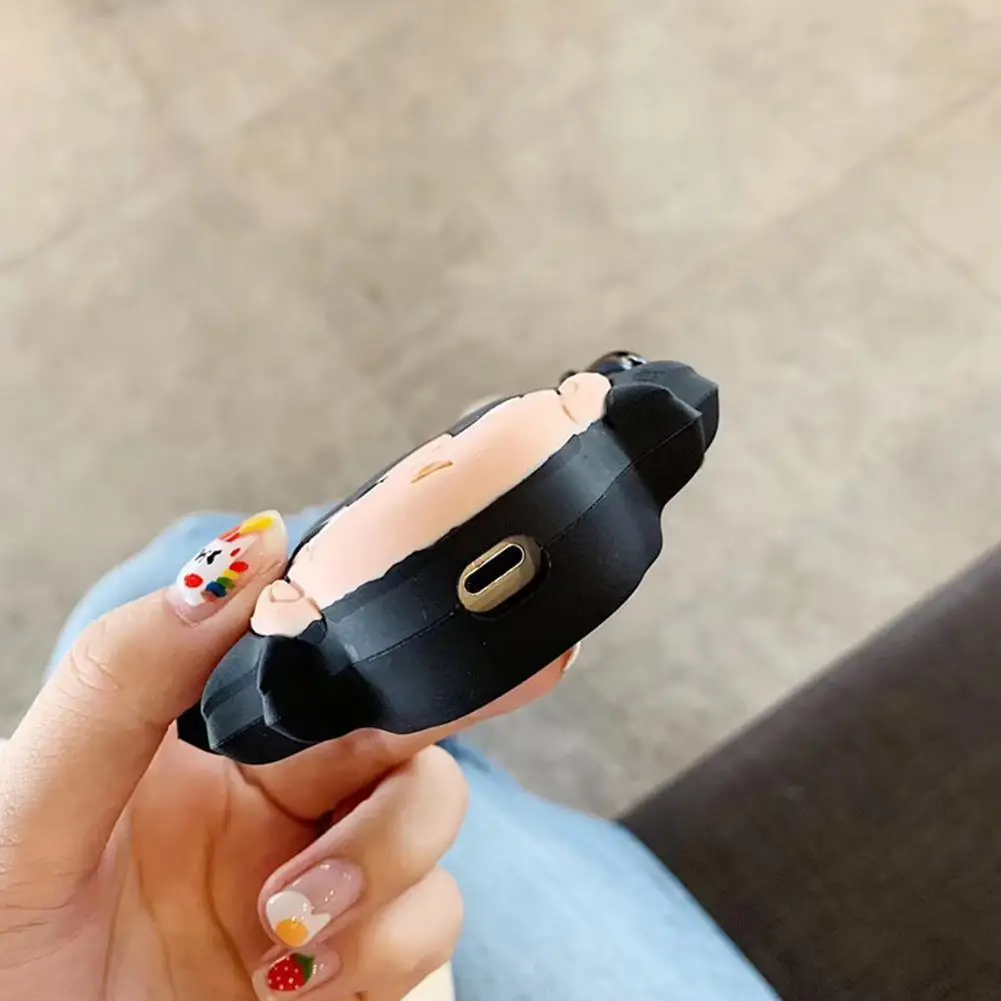 Чехол для наушников Airpods Bluetooth наушники с мультяшным изображением мягкий