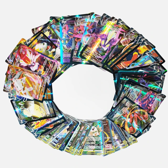 200PCS New Shining Pokemon Cards GX MEGA TRAINER TAG TEAM VMAX Trading Card Game Collection Toys 6