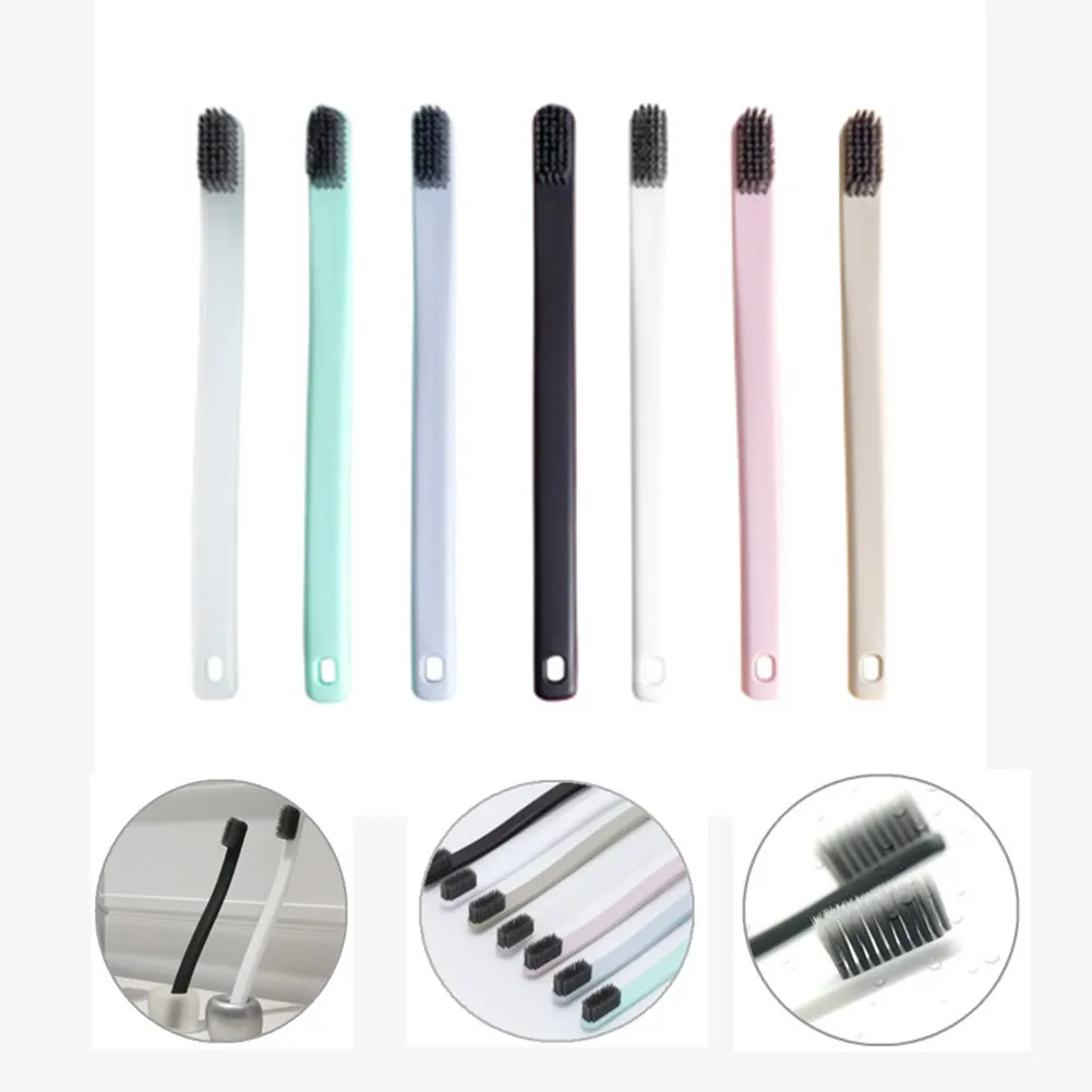 

Wholesale Bamboo Charcoal Toothbrush High density and ultra-fine brush Anti-skid handle design Reusable Cleaner teeth Oral care