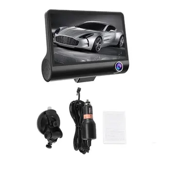

Car DVR 3/2 Cameras Lens 4.0 Inch Dash Camera Dual Lens with Rearview Camera Video Recorder Auto Recorder DVRS Dash Cam