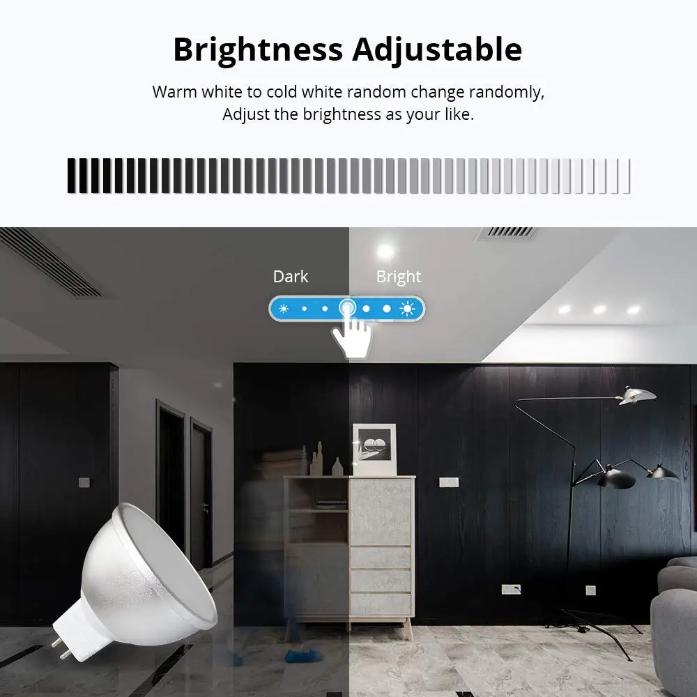 gu53 wifi dimmer lampada tuya alexa google 05