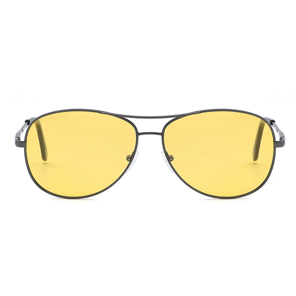 UV400 поляризованный светильник, очки ночного видения, желтые солнцезащитные очки для вождения, классические антибликовые очки для вождения, защитные поляризованные очки - Название цвета: Brown frame