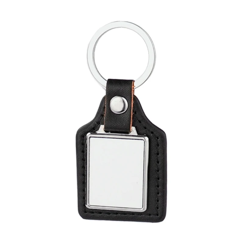 Customizable Rectangular Metal Keychain Blanks