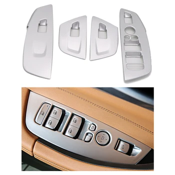 

New Arrival High Quality 4pcs For BMW X3 G01 2018-2020 ABS Matte Window Lift Switch Decor Cover Trims LHD