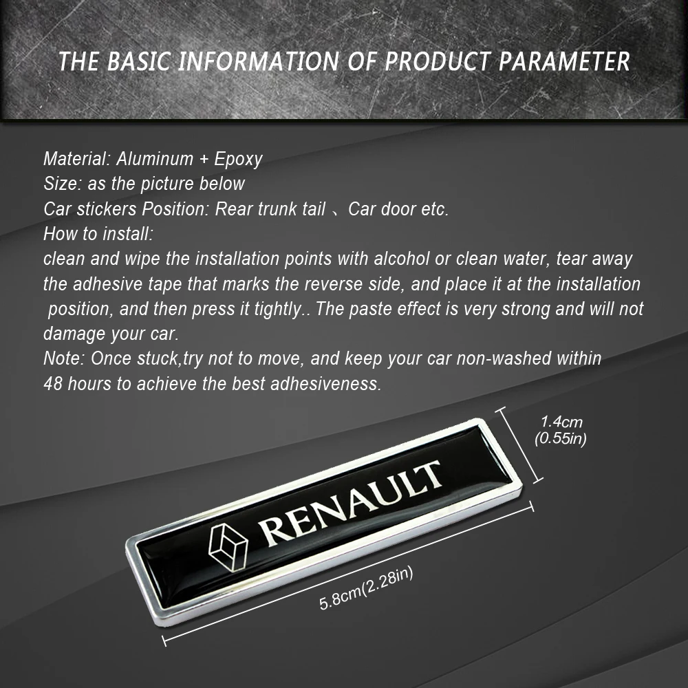 Автостайлинг боковая наклейка эмблема заднего багажника значок для Renault Clio Captur