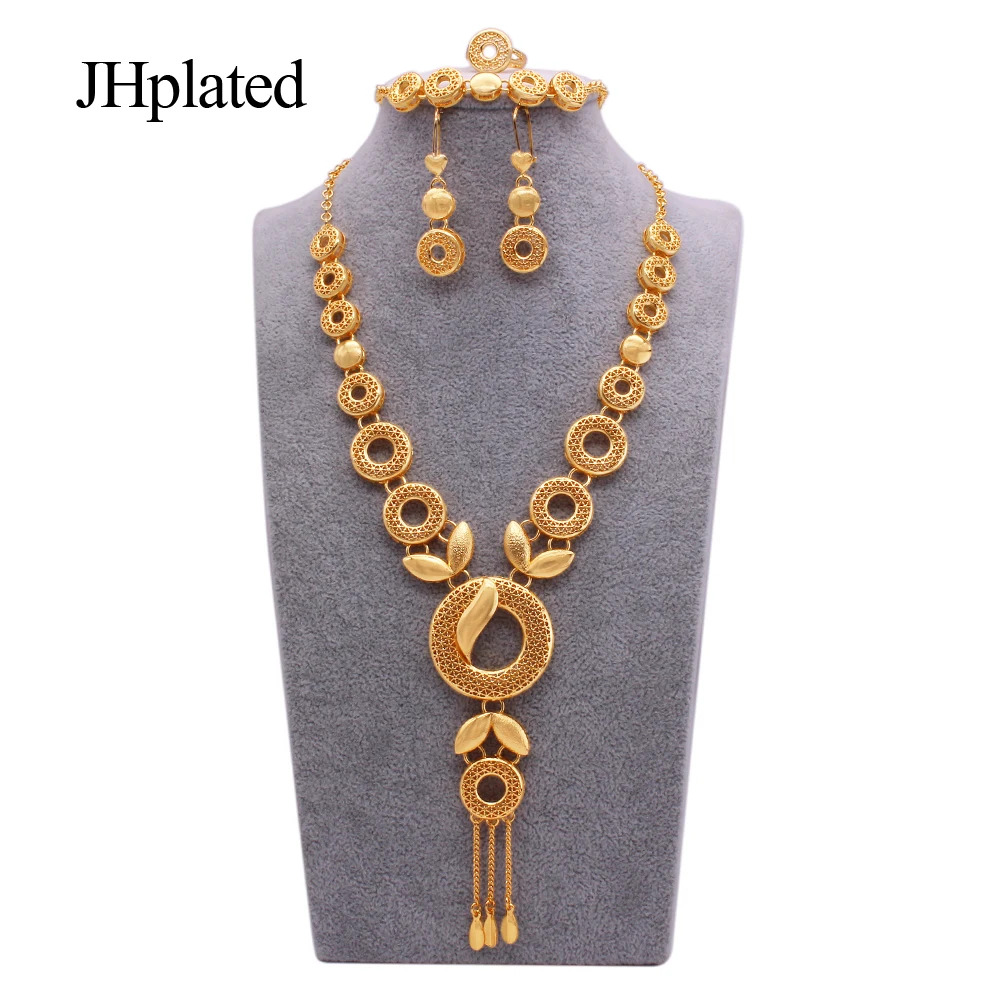 Necklace Earrings Bracelet Ring Dubai Gold Jewellery Wedding Dubai Fashion Gold Aliexpress