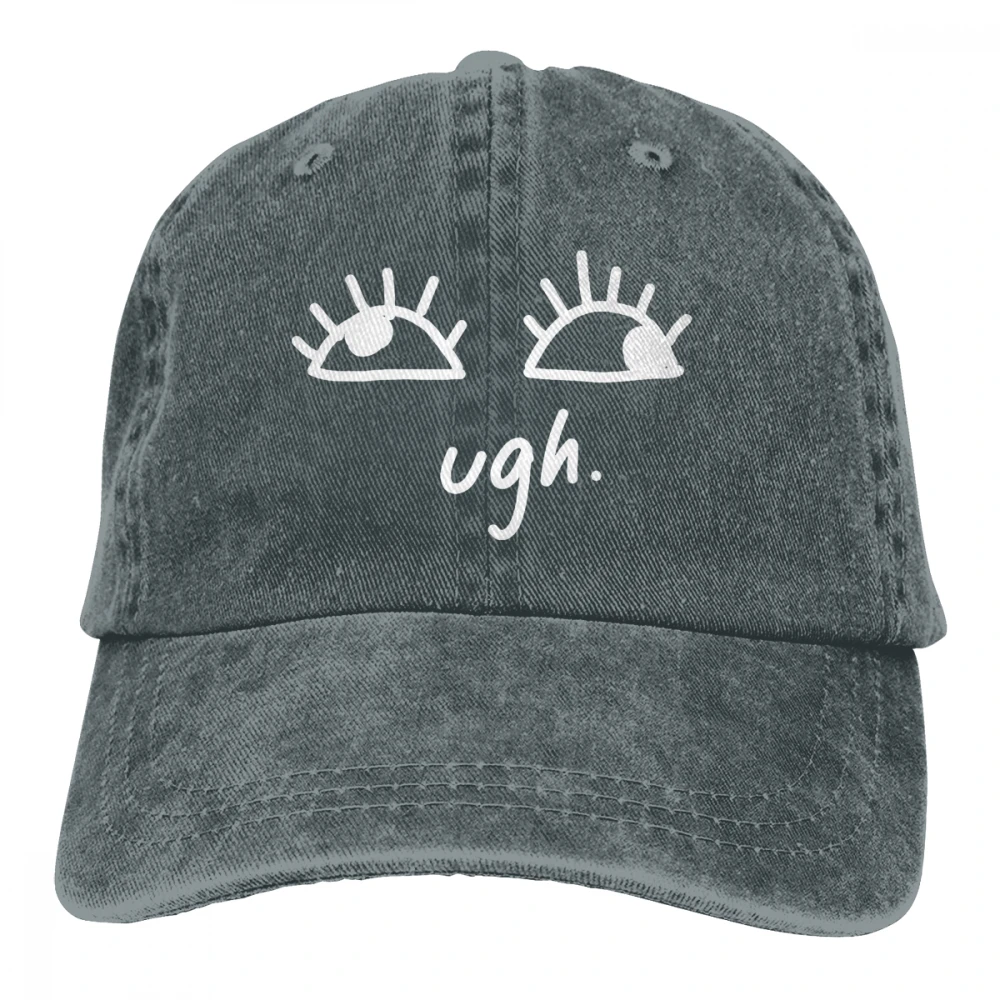UH Mood Casquette черные унисекс Мужские Женские джинсовые бейсболка с ремешком кепки регулируемые Гольф папа шляпа