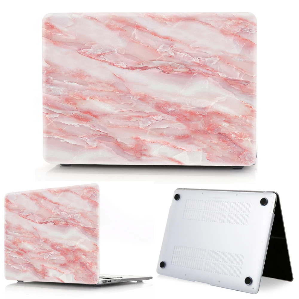 Мраморный чехол для ноутбука Macbook Touch ID Air 13 A1932 Pro retina 12 13 15 A2159 Новая сенсорная панель для Macbook Air 13+ крышка клавиатуры - Цвет: red