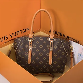 

2020 New Autumn and Winter Cowhide Handbag Large Capacity Casual Totes High Quality Shoulder Messenger Bag Women Leather Handbag