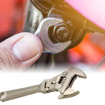 

8 Inch Flexible Ratchet Wrench Spanner Nut Tool Adjustable Folding Handle Wrench With 180 Degree Rotating Head Hand Tool