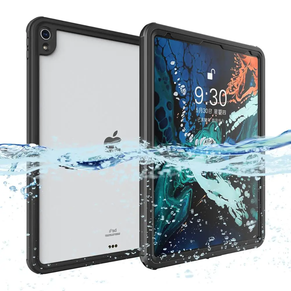 

For iPad Pro 12.9 Case IP68 Waterproof Shock Dirt Snow Proof With Touch ID Back Cover for iPad Pro 12.9 inch 360 Full Coque Capa