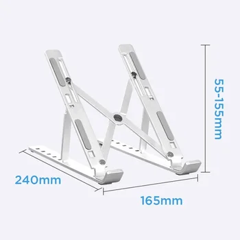 

Height Adjustment Laptop Folding Stand For Macbook Lenovo 360 Degree Rotating Bottom Notebook Cooling Pad Bracket Phone Stand