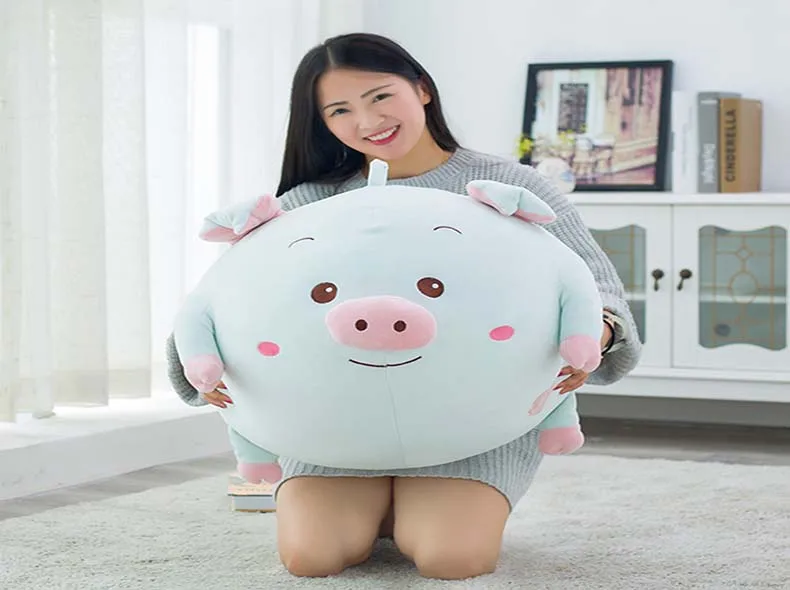1 шт., милая мягкая плюшевая подушка Kawaii Love Pig, плюшевая подушка, плюшевая подушка с милым животным, ручная грелка, китайская свинья-Зодиак, игрушка, кукла, подарок на день рождения, малыш