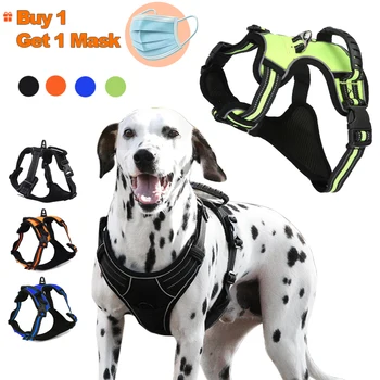 

Pet Dog Harness Vest Adjustable Reflective Harnesses Puppy Breathable Chest Straps For Small Medium Large Dogs Bulldog Husky