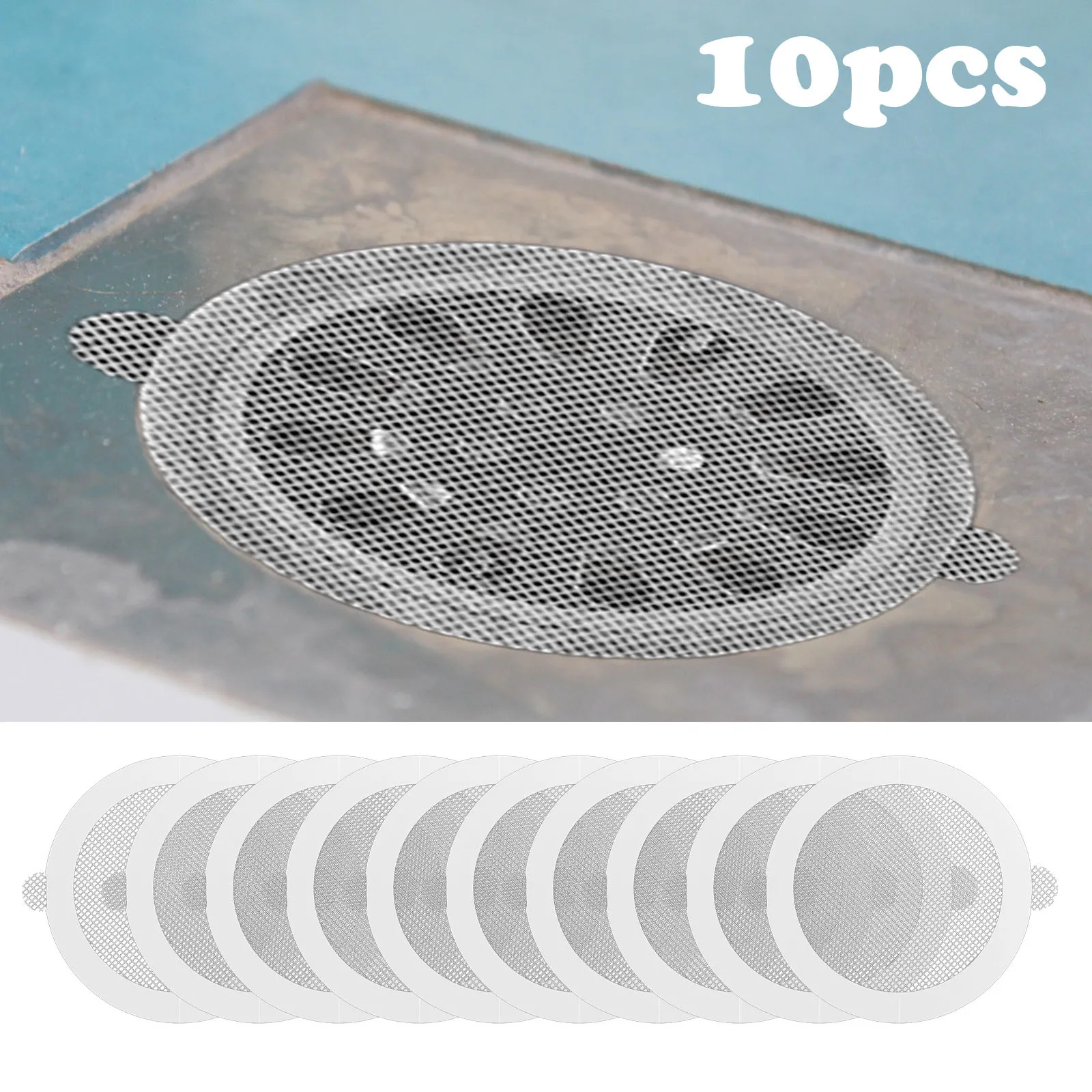 10pcs Bathroom Washbasin Drain Hair Catcher Irregular Pattern Bath